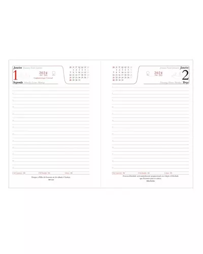 Agenda Diaria 2024 Personalizada para Brindes