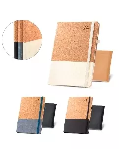 Agenda em Cortiça e Linho Personalizada para Brindes