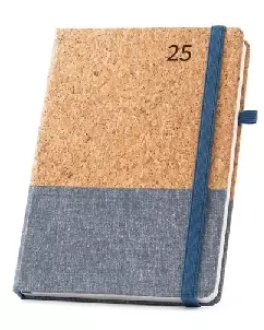 Agenda em Cortica e Linho Personalizada