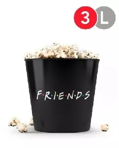 Balde de Pipoca Preto Personalizado