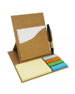 BLOCO PROMOCIONAL COM CANETA E POST IT