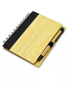 Bloco Promocional com capa de Bambu