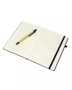 Caderneta Personalizada com Fibra de Arroz e Caneta