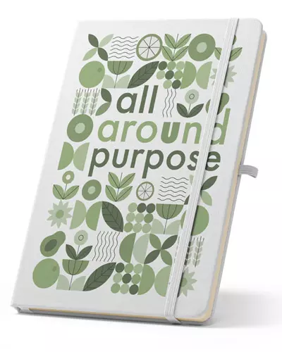 Caderno A5 Capa Dura Reciclado Personalizado