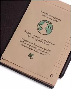 Caderno A5 personalizado com logo