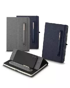 Caderno de Anotacoes em Tecido Personalizado