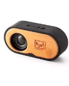 Caixa de som em bambu portátil personalizada