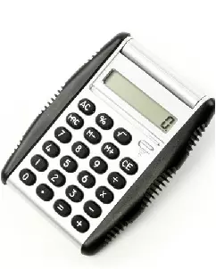 CALCULADORA COM DETALHES EM BORRACHA