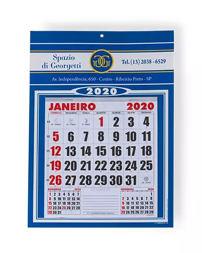 Calendário de Parede Personalizado