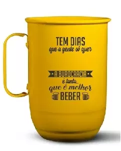 Caneca de ALuminio 500ml Personalizada para Brindes