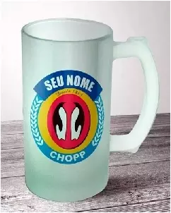 Caneca de Chopp de Vidro Personalizada