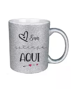 Caneca Glitter Personalizada
