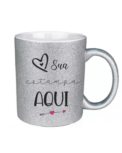 Caneca Glitter Personalizada