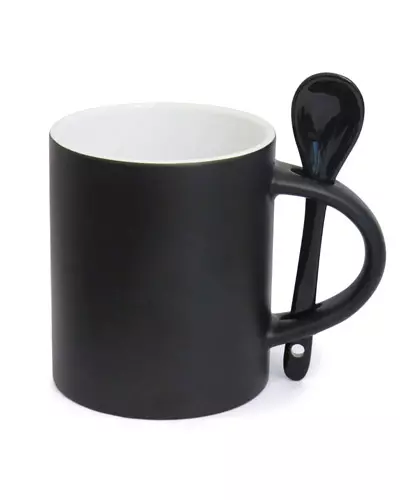 Caneca Magica com Colher Para Brindes Personalizada