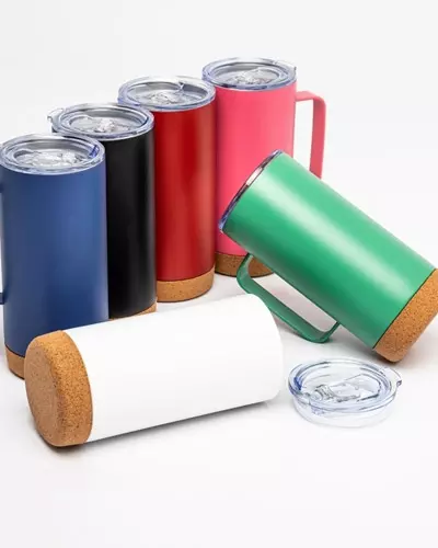 Caneca Termica com Cortica de 500ml Personalizada