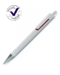 Caneta Branca Personalizada