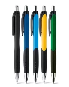 Caneta Colorida com Grip Personalizada