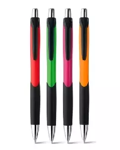 Caneta Colorida com Grip Personalizada