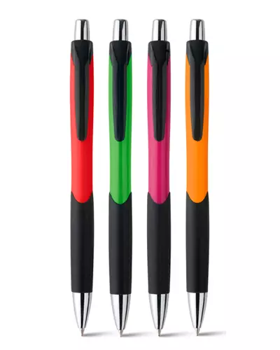 Caneta Colorida com Grip Personalizada
