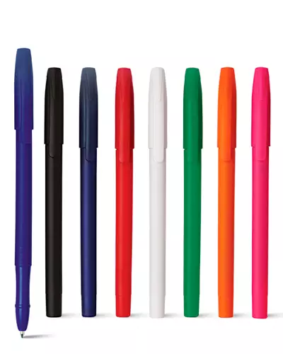 Caneta Colorida com Tampa Personalizada