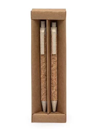 Caneta e Lapiseira em Cortica Personalizada