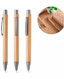Caneta em bambu personalizada para brinde