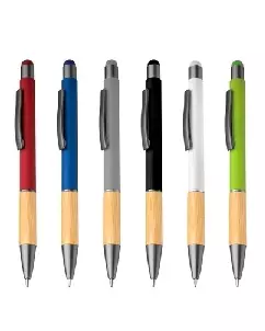 Caneta Esferografica Azul em Aluminio Personalizada