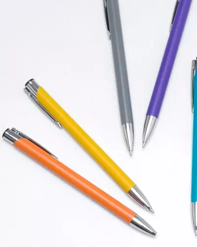 Caneta Metal Colorida Personalizada