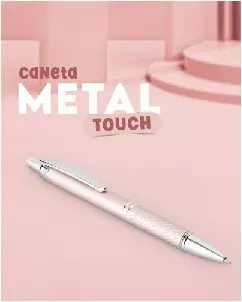 Caneta Metal com Ponteira Touch Personalizada
