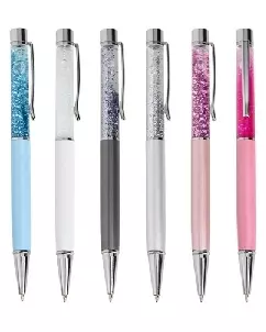 Caneta Metal Glitter Para Brindes Personalizada