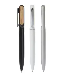 Caneta Metalica em Bambu Personalizada