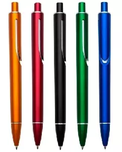 Caneta Plástica Colorida Personalizada