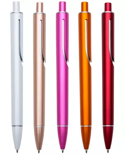 Caneta Plástica Colorida Personalizada