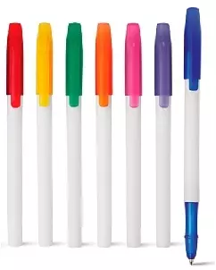 Caneta Plastica Colorida Promocional