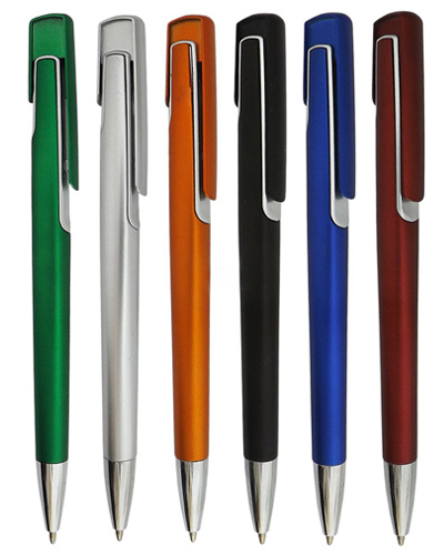 CANETA PLÁSTICA COM CORES VARIADAS