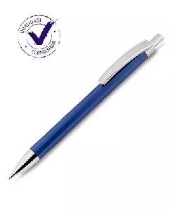 Caneta Plástica Metalizada