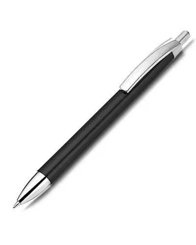 Caneta Plástica Metalizada