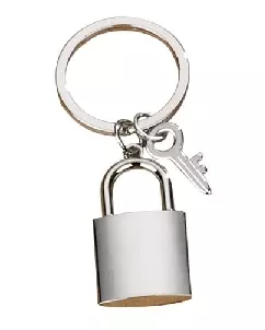 CHAVEIRO DE METAL CADEADO PERSONALIZADO