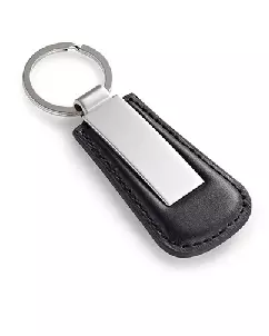 Chaveiro de Metal e Couro Sintético para Brindes
