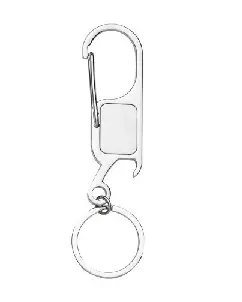 CHAVEIRO DE METAL RESINADO PROMOCIONAL