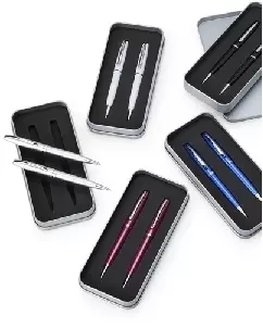 Conjunto Caneta e Lapiseira Metal Personalizada