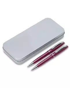 Conjunto Caneta e Lapiseira Metal Personalizada