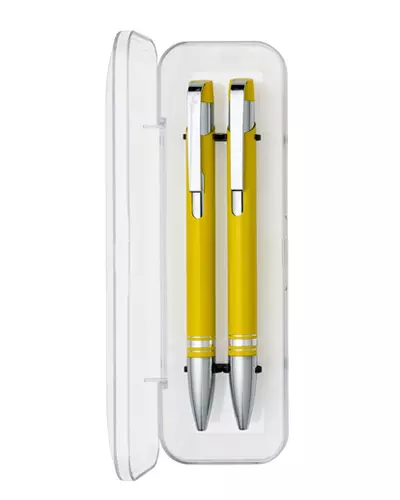 CONJUNTO CANETA E LAPISEIRA PERSONALIZADOS