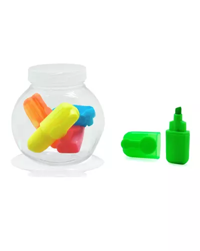 CONJUNTO DE MARCA TEXTO PERSONALIZADO NO POTE