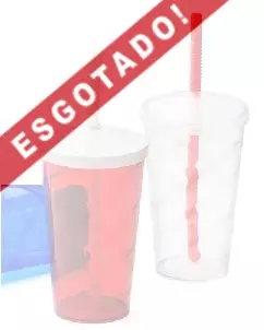 Copo com canudo Infantil Personalizado