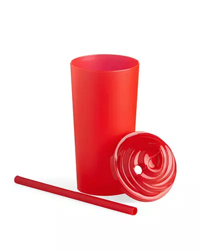 Copo com Tampa e Canudo Personalizado para Brinde