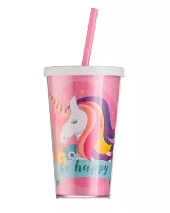 Copo com Tampa e Canudo Personalizado