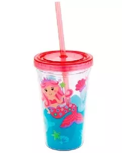 Copo de Acrilico Personalizado com Canudo