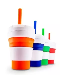 Copo Dobrável de Silicone Personalizado