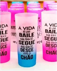 Copo Long Drink Jateado Personalizado
